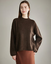 Pull en Cachemire à Col Rond Ample pour Femmes